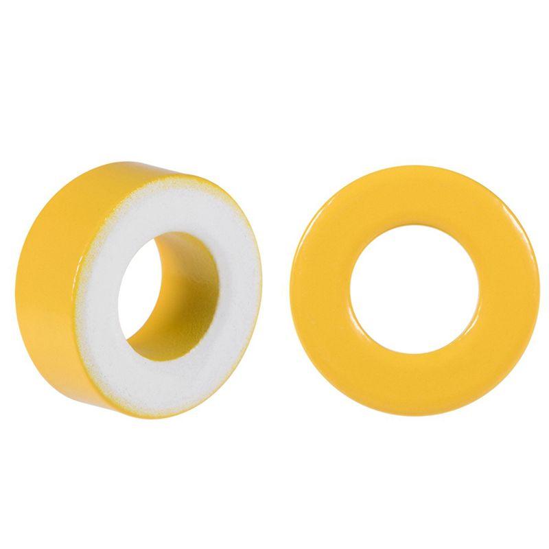 ABUL-34 Pieces Of Iron Powder Core Yellow And White Ring Ferrite Core Iron Powder Ring Core