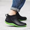 Fashion Men's Rain Shoes Waterproof Short Boots Trendy Fashionable Non-Slip Wear-Resistant Kitchen Work Outdoor Fishing Rubber Shoes