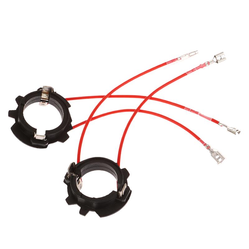 2Pcs For  Plastic Lamp Base Headlight Accessories H7 Led Headlight Bulb Base Adapters Holders Retainers For Golf 5 Mk5