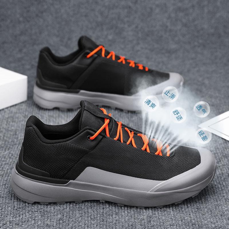 Modische Atmungsaktive Herren Designer Laufschuhe Lässige Sportliche Slipper Webmuster Mesh Obermaterial Walking Herrenschuhe Für Ältere