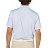 FootJoy Men's Mock Neck Golf Shirt, Loop Print, Short Sleeve, White/Skyway, Size M (FJ-S25-S20, 34569-M)