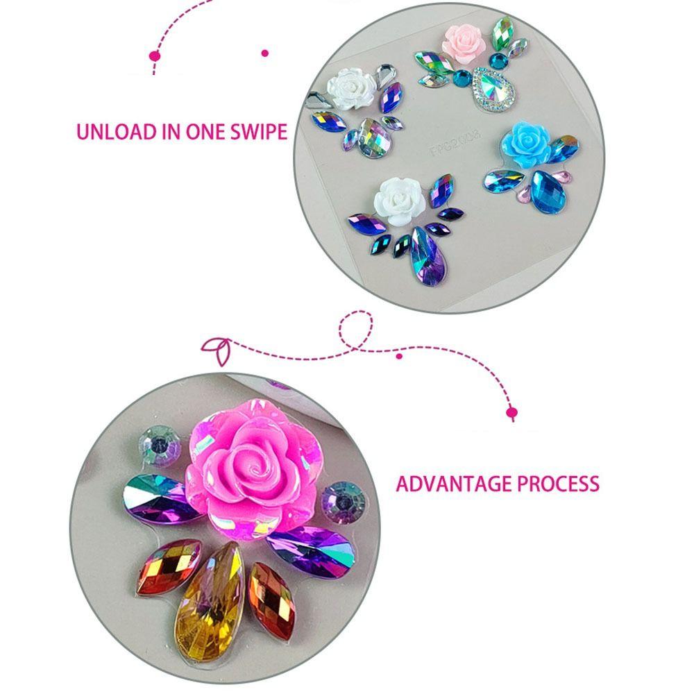 3D Samolepky na tetování čela DIY Barevné samolepky s kamínky na obličej a tělo Módní šperky na obličej Dětské samolepky s drahokamy Ženy