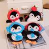 Süßer Winter-Pinguin Plüsch Schlüsselanhänger - Kleiner Rucksack Anhänger Geschenk