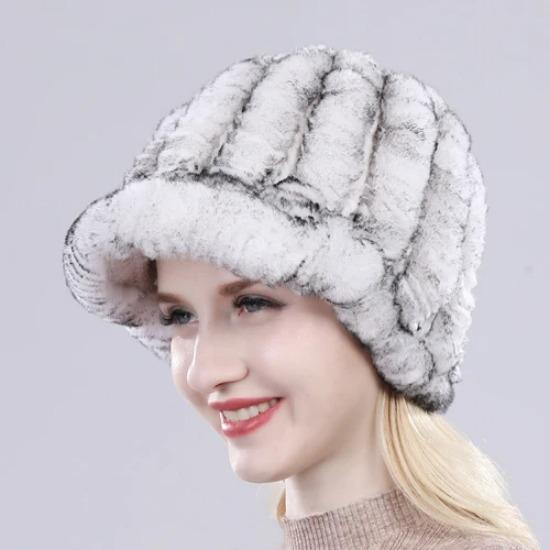 

Горячая Распродажа Женская Шапка из Натурального Меха Кролика Рекс Зимняя Вязаная Шапка из Натурального Меха Кролика Рекс Россия Женские Теплые Шапки-Бини из Натурального Меха