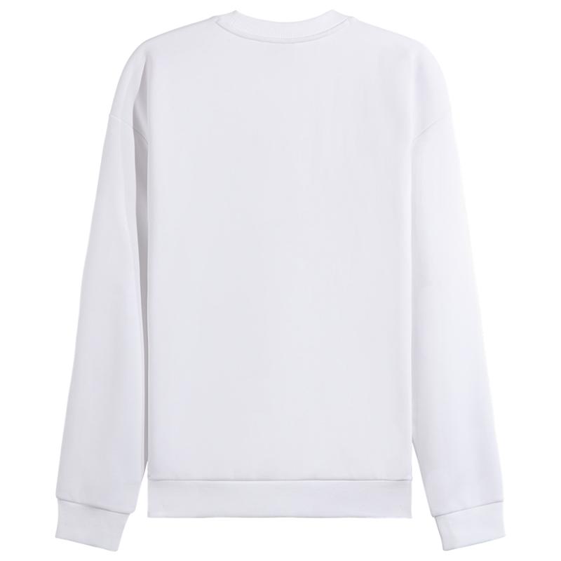 Li Ning Sweatshirts Unisex White Crew Neck Moderate AWDVH37-4
