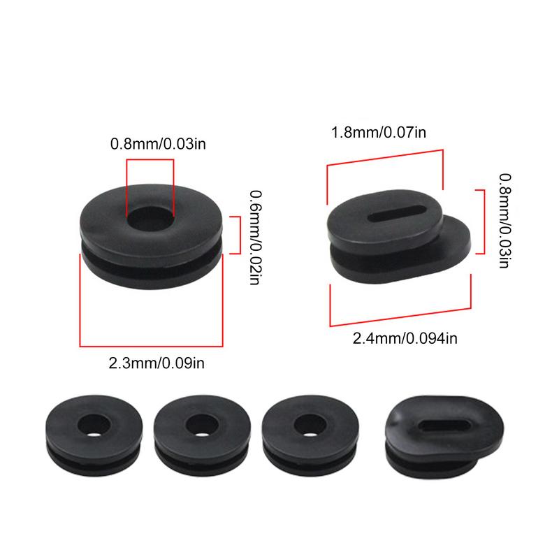 Solidna Gumowa Przelotka Owiewki Motocyklowej 6szt. Zestaw Przelotek Zbiornika Motocyklowego Uszczelka Pokrywy Owiewki Pokrywy Bocznej Podkładka Owalna Okrągła