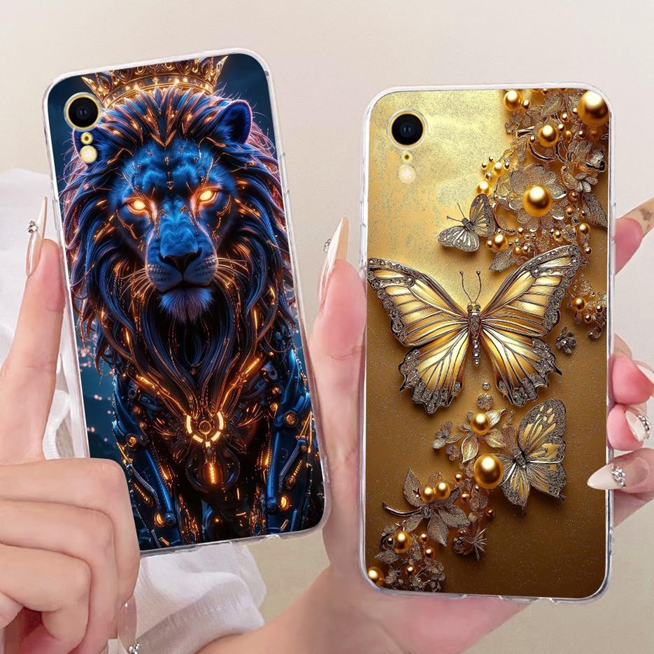 For Apple iPhone X Case iPhone XR Cute Lion Fashion Painted Cover Soft Slim Phone Case For iPhone XS Max iPhoneX iPhoneXR Fundas