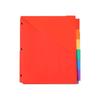 Waterproof US Size Color Index Divider Pages, 6-Pack, 3-Hole Binder