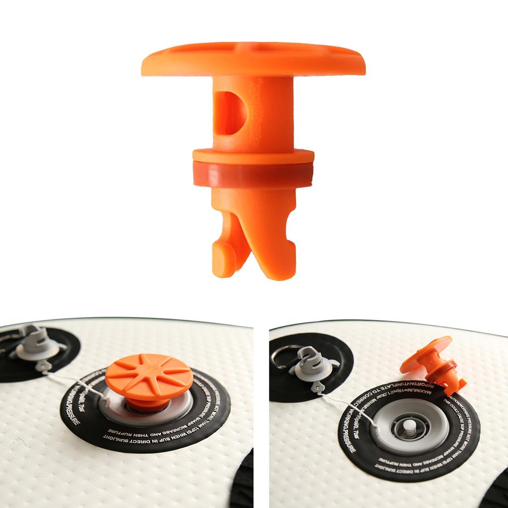 High Durability Ergonomic Orange Deflation Valves for Surfboards Paddle Boards with Strong Seal Easy To Use Lightweight