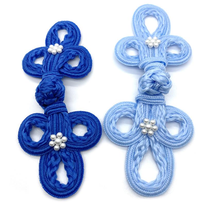 1 Pièce Nœud Chinois Style Chinois Fleur de Prunier DIY Accessoires Vêtements Hanfu Bouton Cheongsam Perle Fait Main