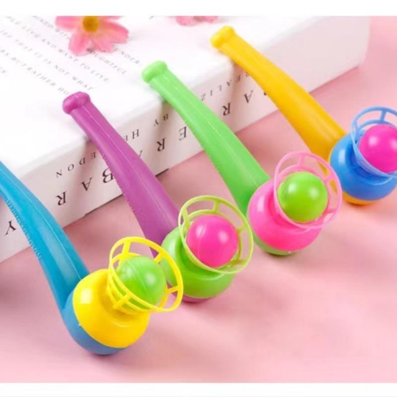 Traditional Plastic Suspension Ball Blowing Toy For Children