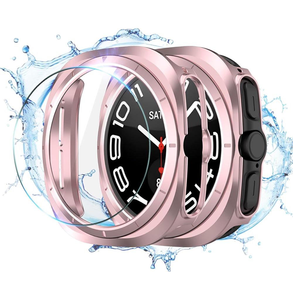 Case for Samsung Galaxy Watch Ultra 47mm Screen Protector Cover Protective Bumper Shell+Tempered Glass Film Galaxy Watch 7 Ultra