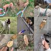 1.5M/1.8M Dog Leash Slip Rope Lead Leash Heavy Duty Braided Rope Adjustable Loop Collar Training Leashes for Medium Large Dogs