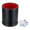 Bar Würfel Schüttelbecher für professionelles Tischbrettspiel Würfelbecher PU-Leder Stabil Robust Bequemes Handgefühl