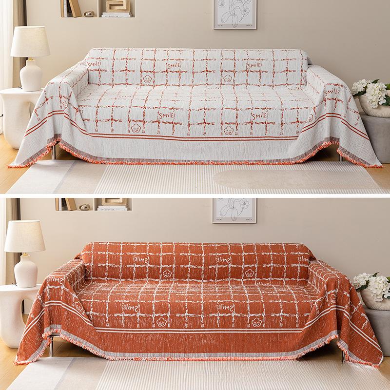 Nordic Ins Chenille Sofa Towel Knitted Bag Cover All-around Double-Sided Available All-Inclusive Sofa Cover Sofa Cover Cloth