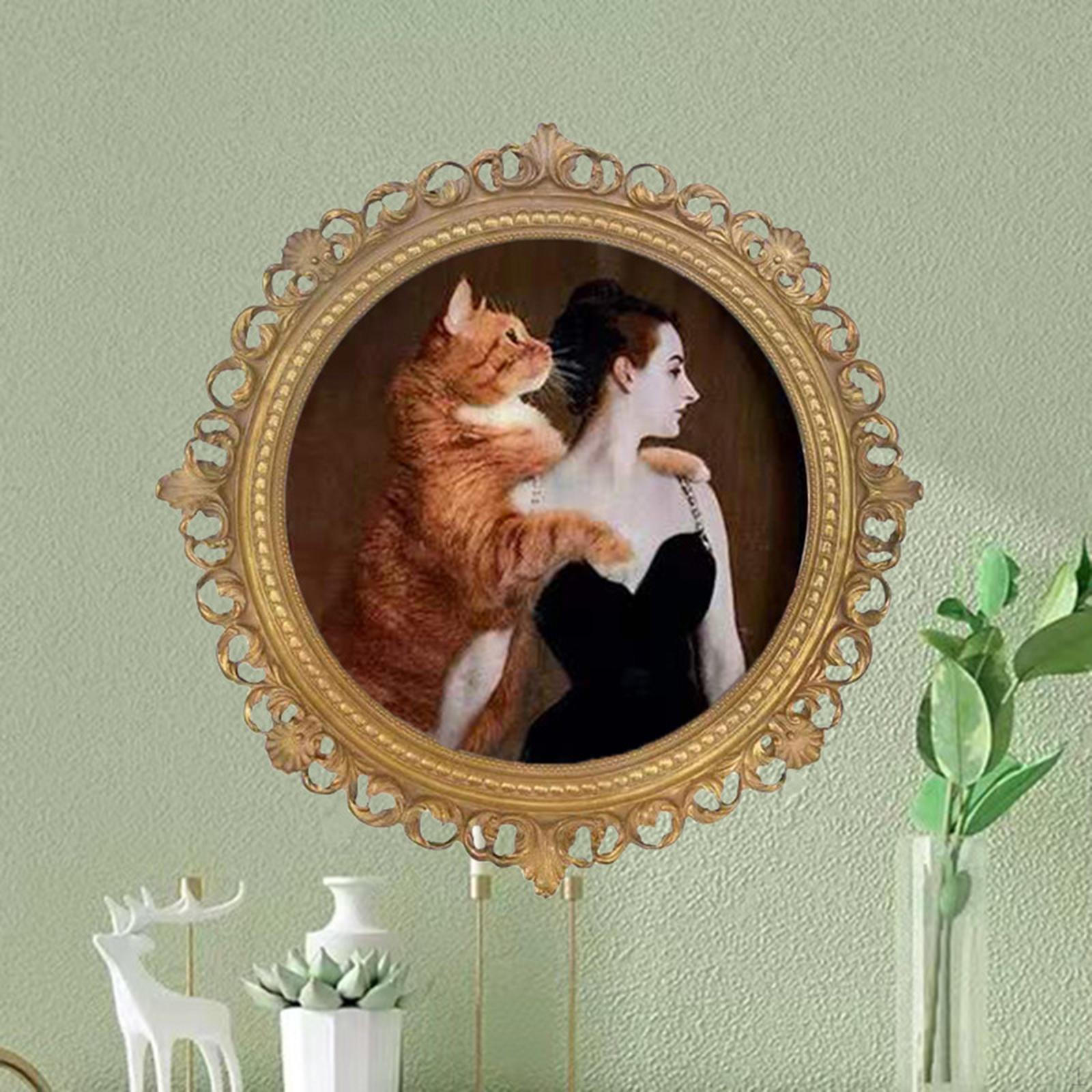 

Антикварная фоторамка Европейская смола Декоративная тисненая картина для ретро домашнего декора Спальня