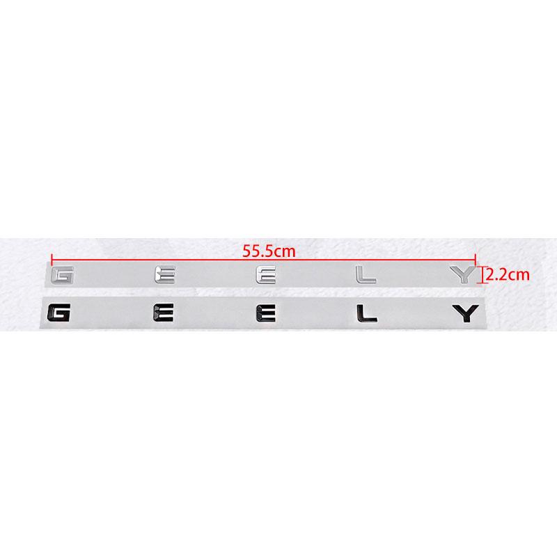 1Pc GEELY letter labeling car stickers for GEELY series big small rear trunk badge rear boot emblem coolray monjaro emgrand refit