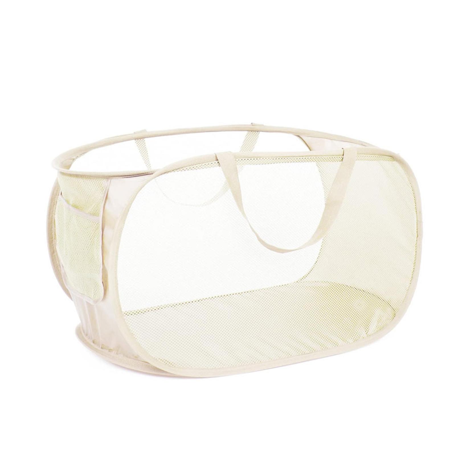 

Foldable Mesh Dirty Clothes Hamper For Household Wall Hanging Household Wall Hanging Basket Holder