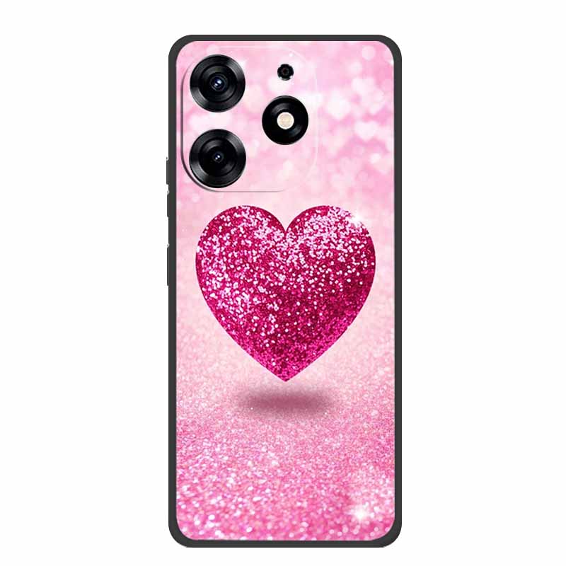 For Infinix Smart 8 Plus Case Luxury Soft Silicone TPU Phone Cases Cover For Infinix Smart8 Plus Protective Flower Painted Coque