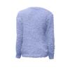Women's Winter Mohair Candy Color Long Sleeves O-Neck Knit Top Sweater
