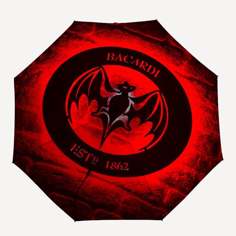 

Bacardi Symbol Umbrella - Tri-fold automatic opening and closing umbrella with eight steel ribs, suitable for both men and women