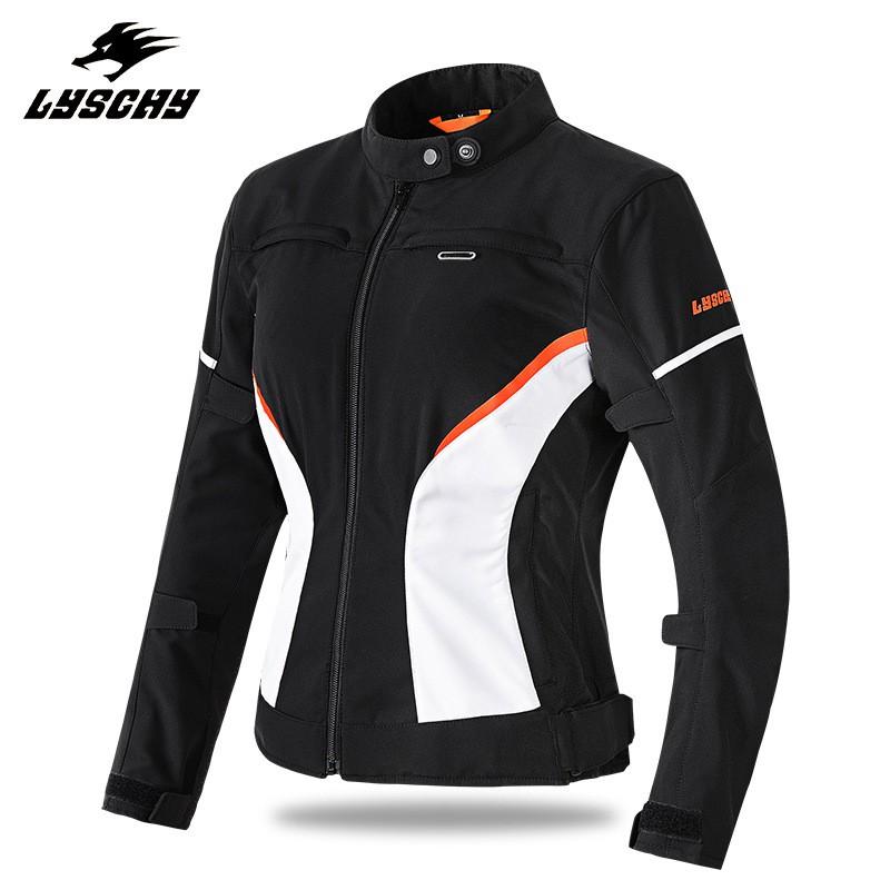 Womens Winter Motorcycle Riding Jacket Waterproof Warm Detachable Thick Lining Protective Slim Fit Biker Gear
