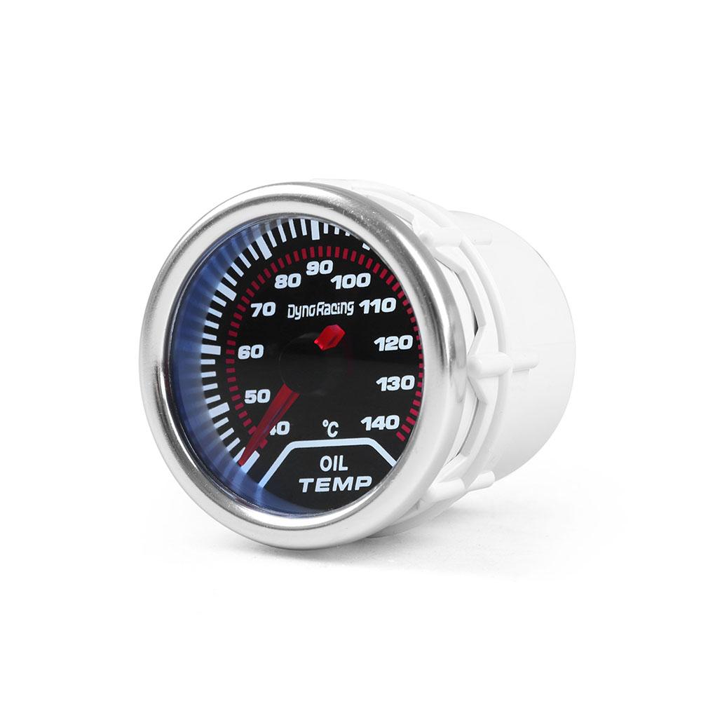 Dynoracing Oil Temp Gauge 2"(52mm) Smoke Len 40-140 C Degree Pointer Oil Temp Gauge Car Meter with Sensor BX101229