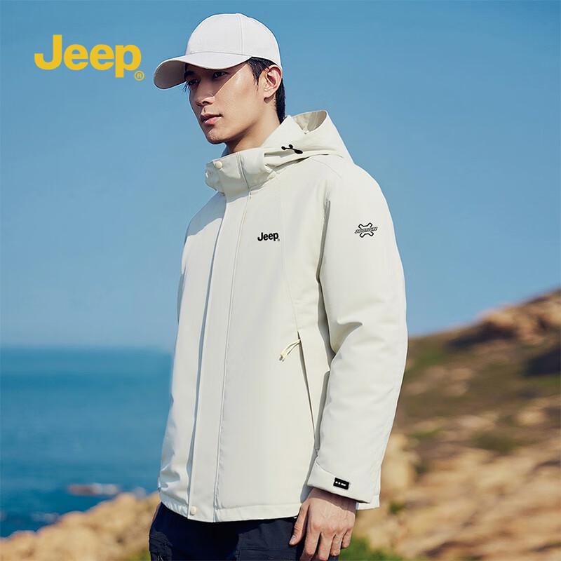 Jeep Men's Solid Color Outdoor Jacket P85HMWJ513