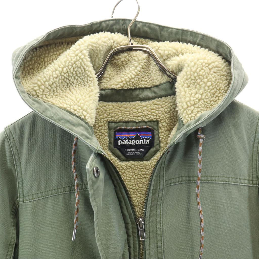 Patagonia Mod Coat S Khaki Outdoor 28290FA16 Fleece Lining Women Used