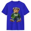 Men's T-Shirts Cute Funny Teddy Bear Feeling Lucky Drinking St Patricks Day Creative Pure Cotton Tees Short Sleeve Tops
