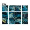 Scratch Resistant Wall Decor for Home 12PCS Imitation Marble Pattern Stickers, Self-Adhesive Waterproof EVA Realistic Stone Texture Stickers