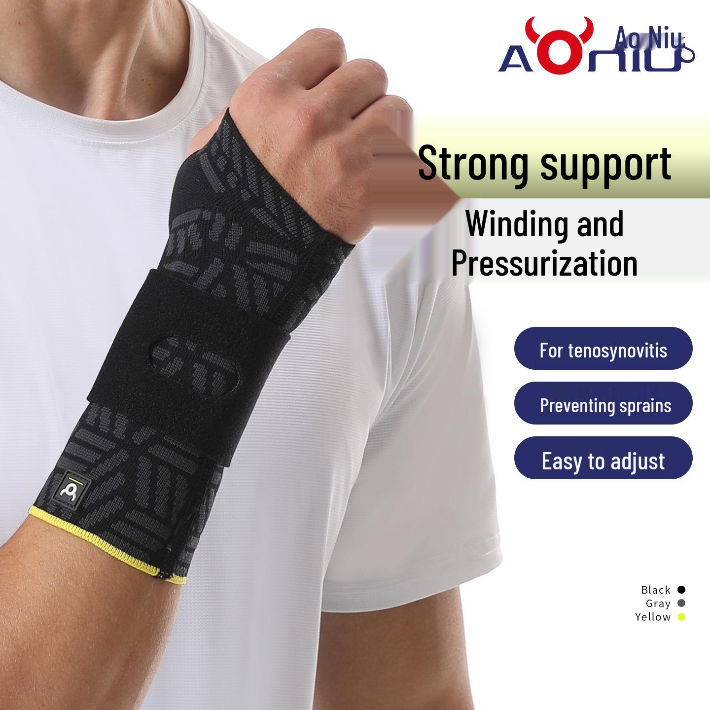Unisex Sports Wrist Guards for Sprain Prevention in Fitness, Basketball, Running, Cycling; Protective Hand Gear. M Left Hand