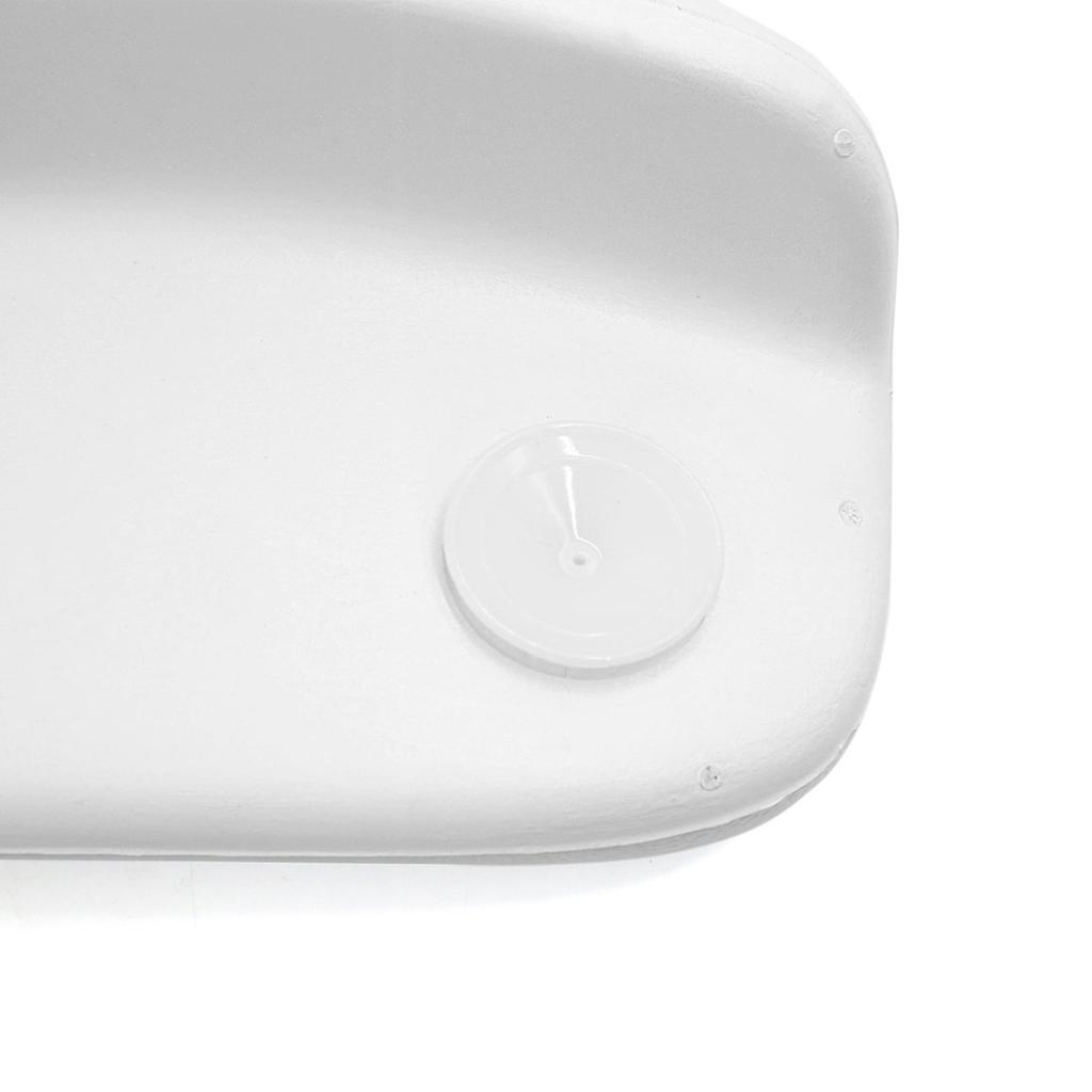 uxcell Bath Pillow, Head and Back Cushion, Soft Foam Padded, White, 23x13.5cm