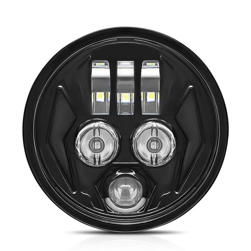 NEW-5.75" LED Motorcycle Headlight For Iron 883, Dyna, Wide Glide, Forty Eight, Super Glide, Nightster Daytime Running Light