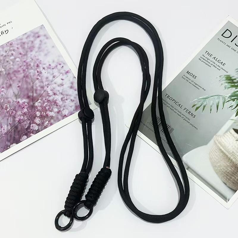 Adjustable Braided Mobile Phone Lanyard with Detachable Crossbody Strap and Shoulder Chain