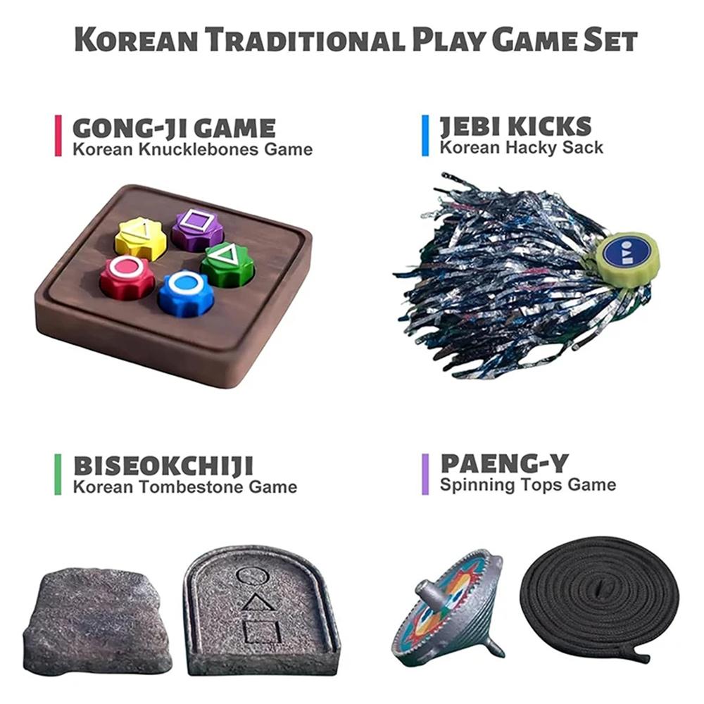 Korean Hot Gonggi Game Jack Stone Pebbles Set Hand Eye Coordination Training Toy Family Gathering Stone Grabbing Game