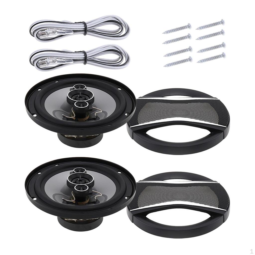Car Audio Speakers 75W High Sensitivity 4 Ohm Impedance Sound Speaker System
