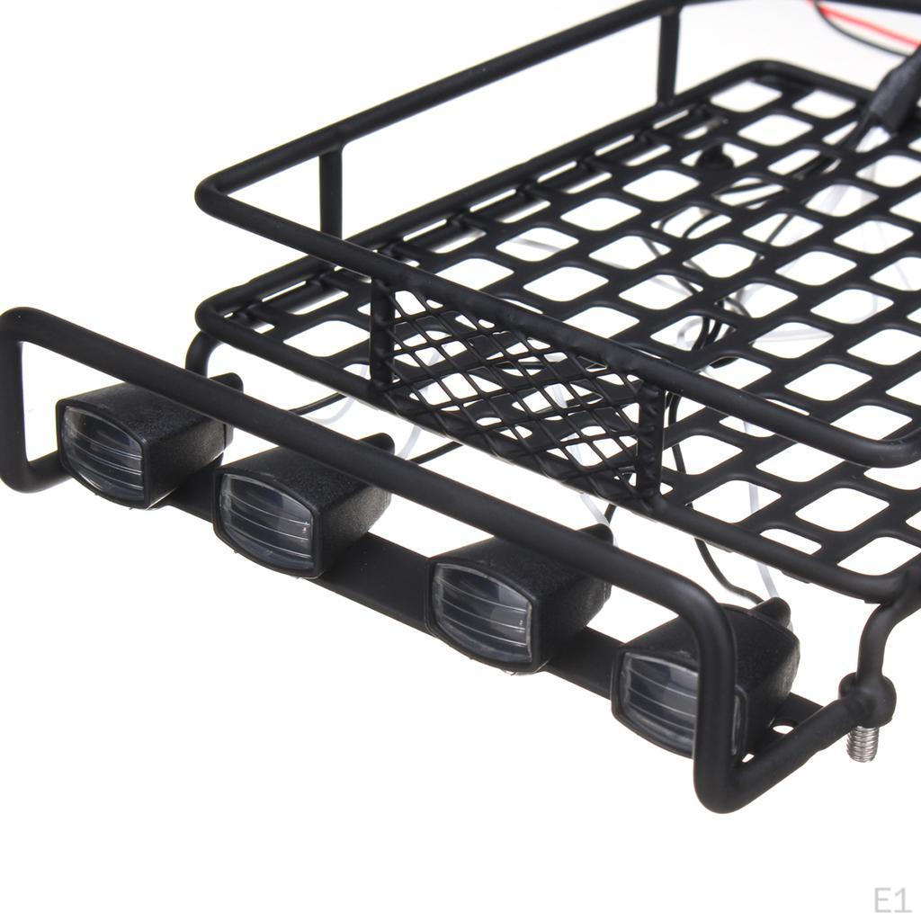 Roof Rack with LED Light Bar for The RC 1:10