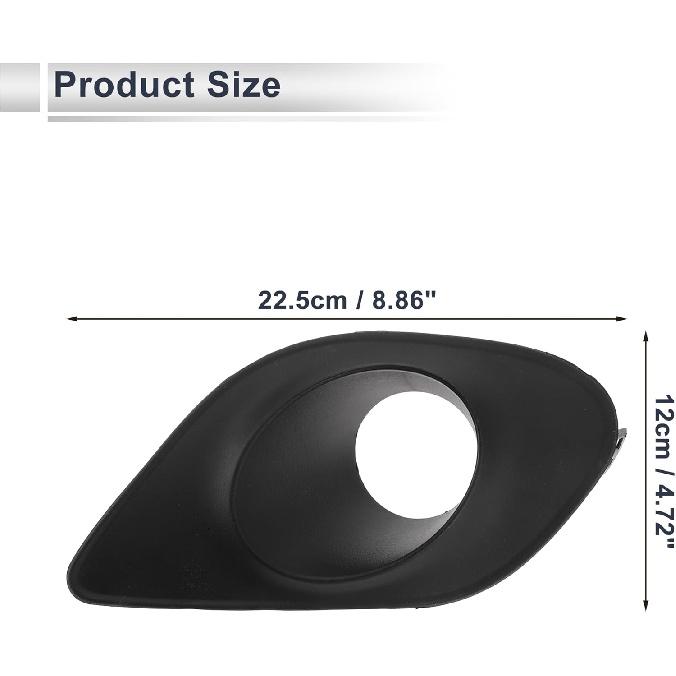 Nebelscheinwerfer-Grill vorne links für Dodge Charger 2015-2020 Front-Stoßstange unten Nebelscheinwerfer-Abdeckungs-Einsätze Nr. 68280429AA ABS 1 Stück