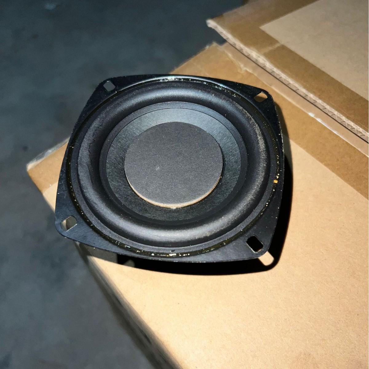 4-Inch Square Full-Range Speaker Driver Clearance