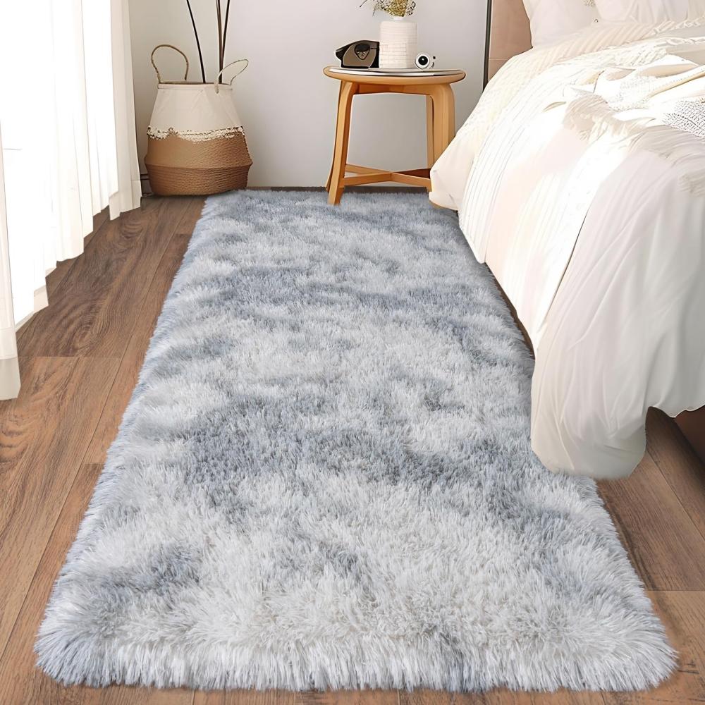 

Ultra-Soft Running Rug Bedroom & Hallway Anti-Slip Mat Fluffy Plush Bedside Dormitory Carpet Home Decor 40x60cm 16x24inch