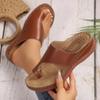 Summer New Casual Cover Toe Slope Heel Beach Women's Slippers Outside Cool Slippers