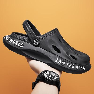 Men's Closed-Toe Coconut Garden Shoes – Soft Bottom, Breathable, Trendy All-Match Sandals and Slippers for Beach.
