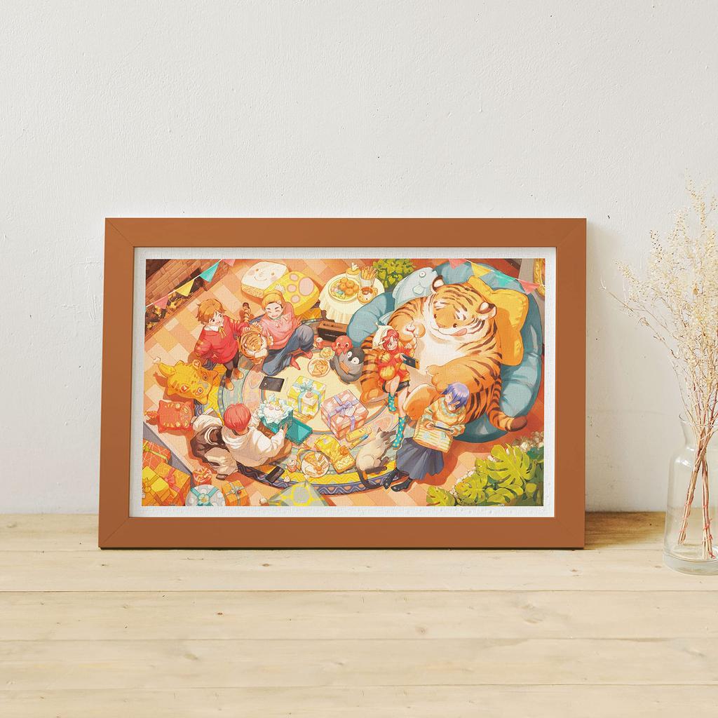Pintoo Plastic Jigsaw Puzzle Lung Gou Stay Warm For No Broken Clicks Into Place 1000-piece [Tong - Together] (38X59cm) Adults, Difficult, Pieces,