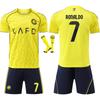 25-26 Domowa Koszulka Piłkarska Al-Nassr dla Dzieci i Dorosłych RONALDO #7