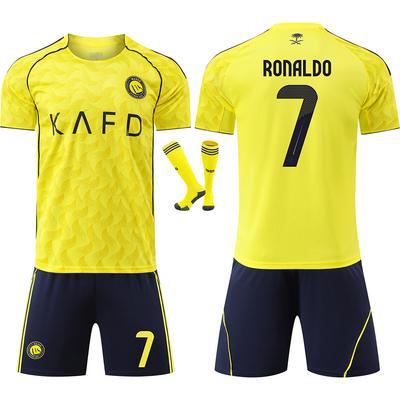 25-26 Domácí fotbalový dres Al-Nassr pro děti a dospělé RONALDO #7