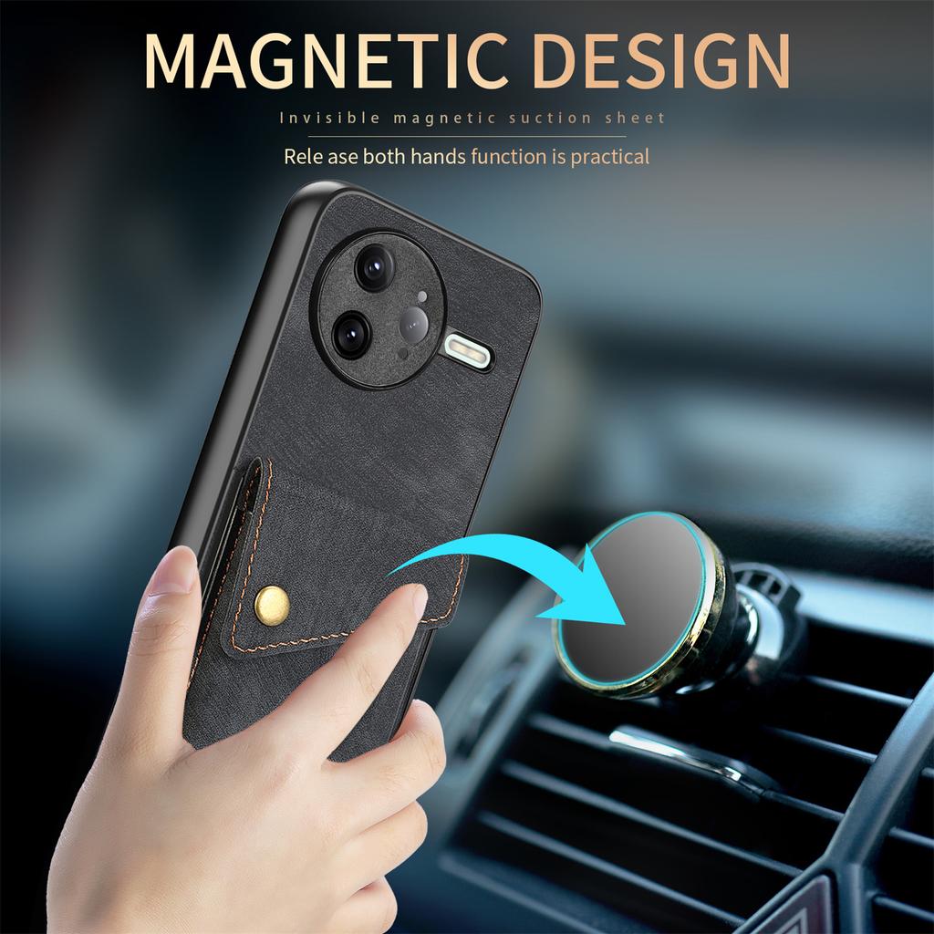 For Xiaomi Poco F7 Ultra 5G/Xiaomi Redmi K80 Pro 5G Case with Card Holder Kickstand Leather Phone Back Cover