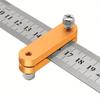 Steel Ruler Positioning Block Angle Scriber Line Marking Gauge For Ruler Locator Woodworking Scriber Measuring Tool