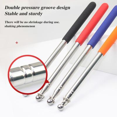 Yousheng 1.2/1.6M Telescopic Tour Guide Flag Pole with Non-slip Handle Heavy Duty Stainless Steel Extendable Teacher Pointer Banner Handheld Flag Pole