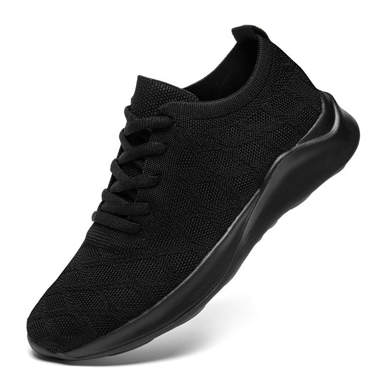 

Unisex Breathable Casual Sneakers Lightweight Non-Slip Walking Shoes for Men and Women Vulcanized Design Outdoor Sports Shoes 46 чёрный